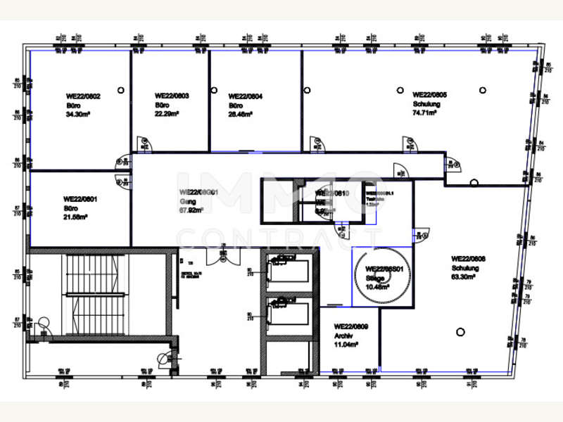 Grundriss 8. Obergeschoss BT.C