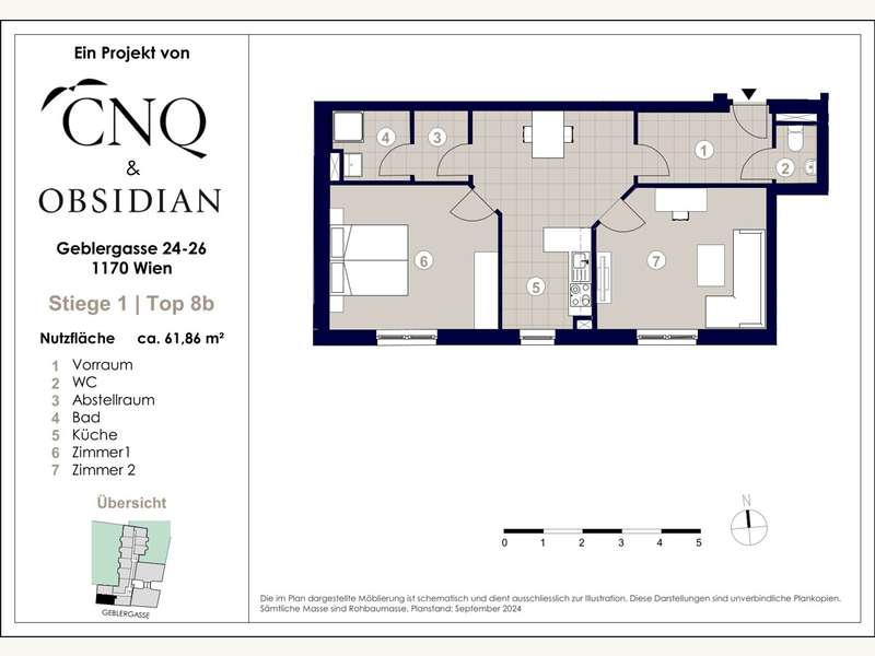 Wohnanlage Wien: Top 1-8b Geblergasse-1 Top 1-8b Geblergasse-1