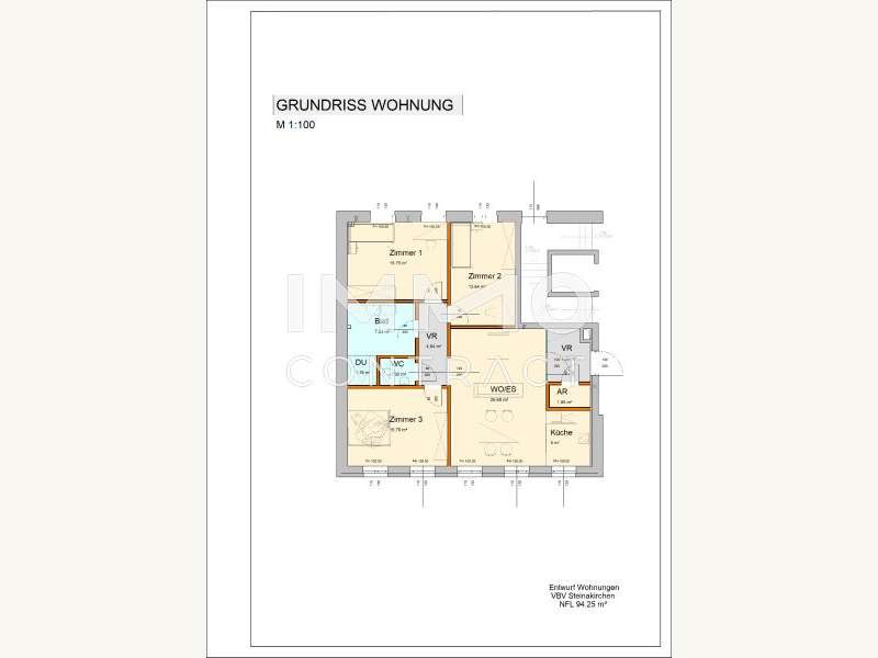 Praxis Steinakirchen am Forst: Entwurf Wohnung Entwurf Wohnung
