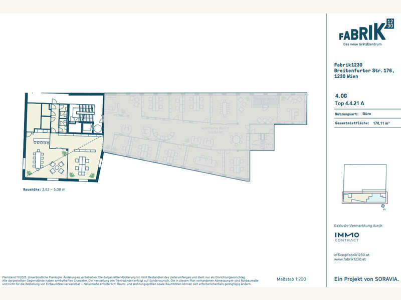 Büro Wien: Grundriss 4421A Grundriss 4421A