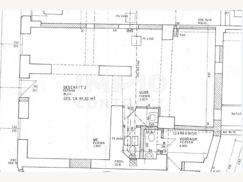 Geschäftslokal Baden: Plan_Pergerstraße 12_GL Top 102 Plan_Pergerstraße 12_GL Top 102