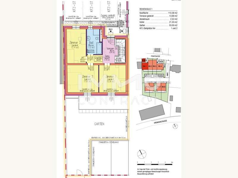 Reiheneckhaus Imbach: Plan RH1 OG Plan RH1 OG