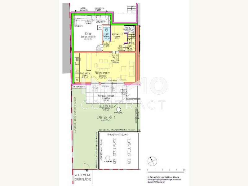 Reiheneckhaus Imbach: Plan RH1 EG Plan RH1 EG