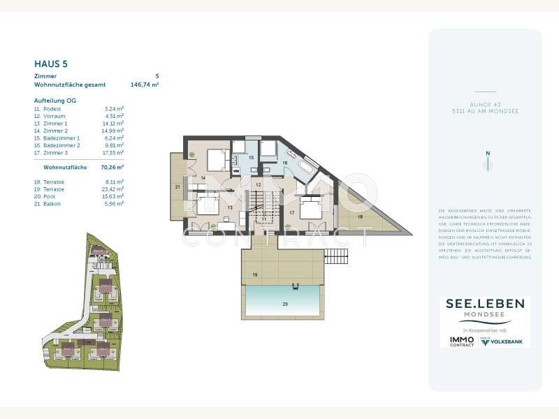 Einfamilienhaus Innerschwand am Mondsee: 2024_Mondsee Verkaufspläne 5 OG 2024_Mondsee Verkaufspläne 5 OG