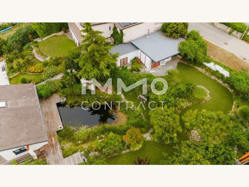 Einfamilienhaus Hainburg an der Donau: Garten hinter dem Haus_2_Vogelperspektive Garten hinter dem Haus_2_Vogelperspektive