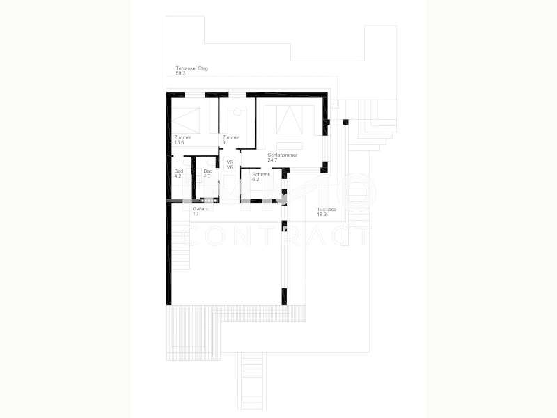 Einfamilienhaus Hainburg an der Donau: Grundriss_Obergeschoß Grundriss_Obergeschoß