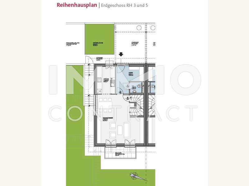 Grundriss EG DHH 3 und 5