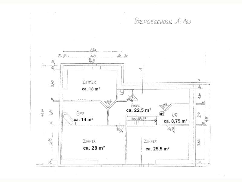 Grundriss Obergeschoss-