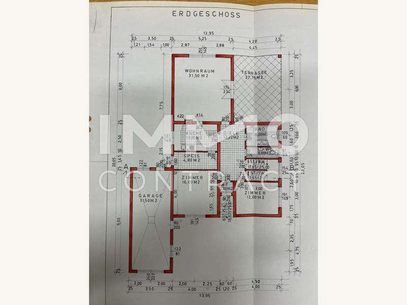 Erdgeschoss Plan von der Gemeinde