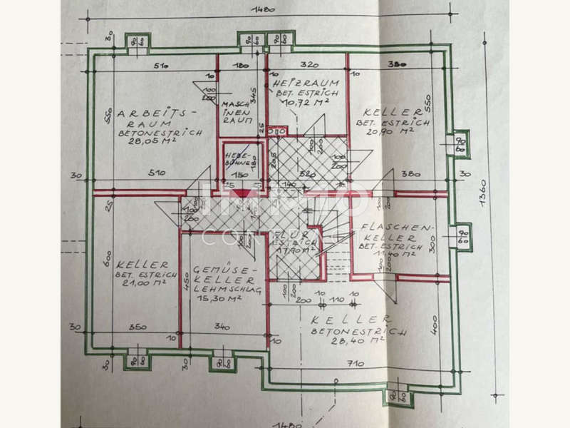 Einfamilienhaus Eisenstadt: Grundriss Keller Grundriss Keller