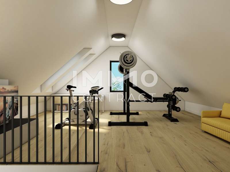 Einfamilienhaus Edelstal: Fitnessraum DG Fitnessraum DG