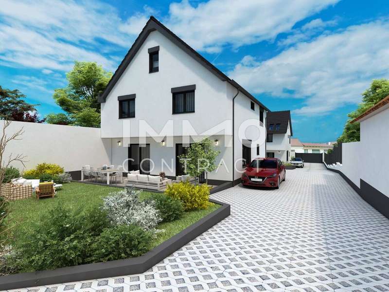 Einfamilienhaus Edelstal: Haus 2 Gartenansicht_3 Haus 2 Gartenansicht_3