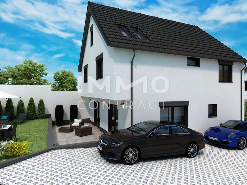 Einfamilienhaus Edelstal: Haus 3_Ansicht Einfahrt_1 Haus 3_Ansicht Einfahrt_1