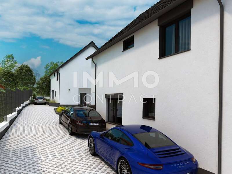 Einfamilienhaus Edelstal: Haus 3_Ansicht Einfahrt_2 Haus 3_Ansicht Einfahrt_2