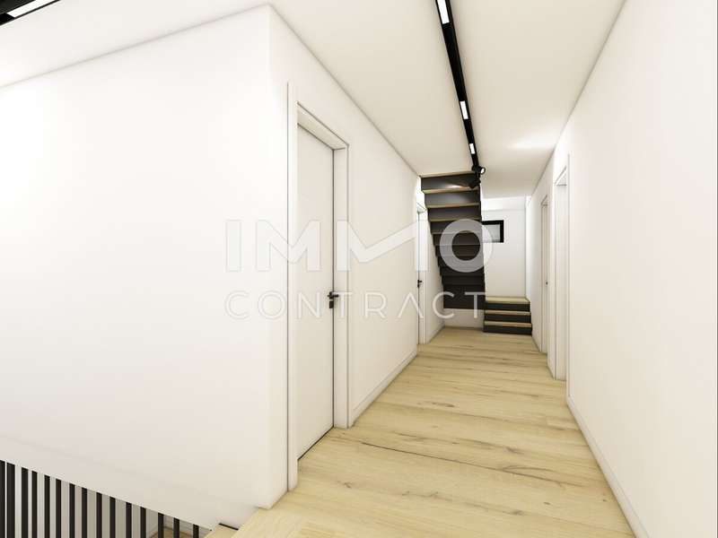 Einfamilienhaus Edelstal: Treppenaufgang in das DG Treppenaufgang in das DG