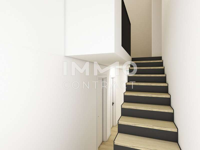 Einfamilienhaus Edelstal: Treppenaufgang in das DG_2 Treppenaufgang in das DG_2