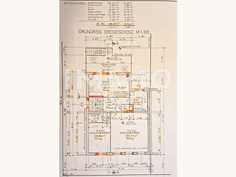 Doppelhaushälfte Wien: Plan EG Plan EG