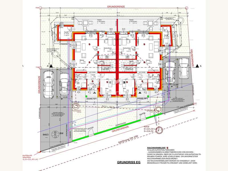 Doppelhaushälfte Golling an der Erlauf: Plan EG Plan EG
