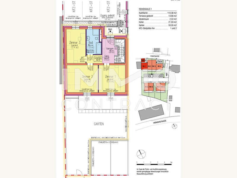 Reiheneckhaus Imbach: Plan RH1 OG Plan RH1 OG