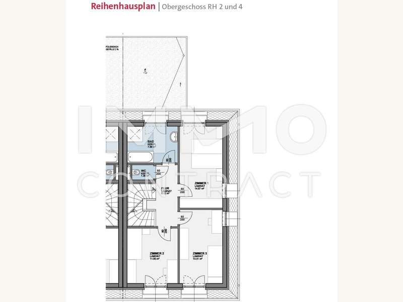 Grundriss OG DHH 2 und 4