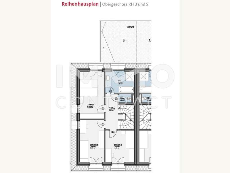 Grundriss OG DHH 3 und 5