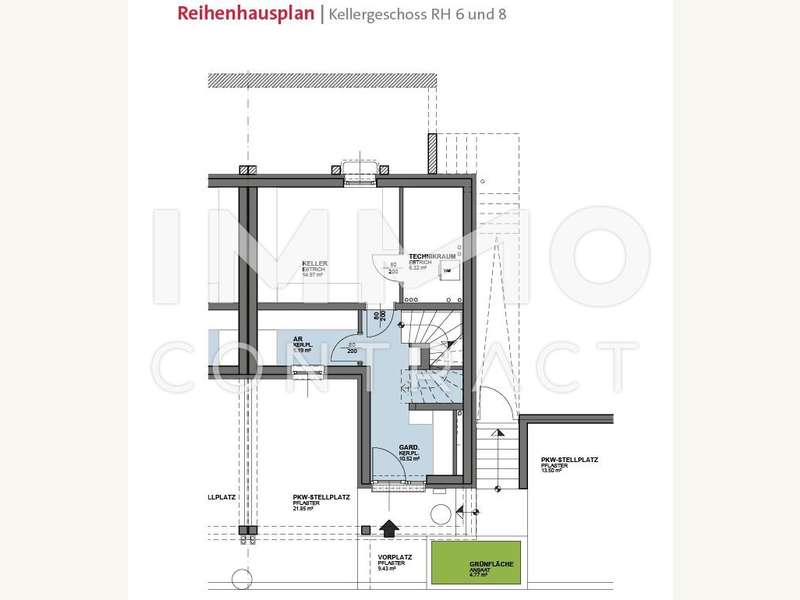 Grundriss Keller DHH 6 und 8