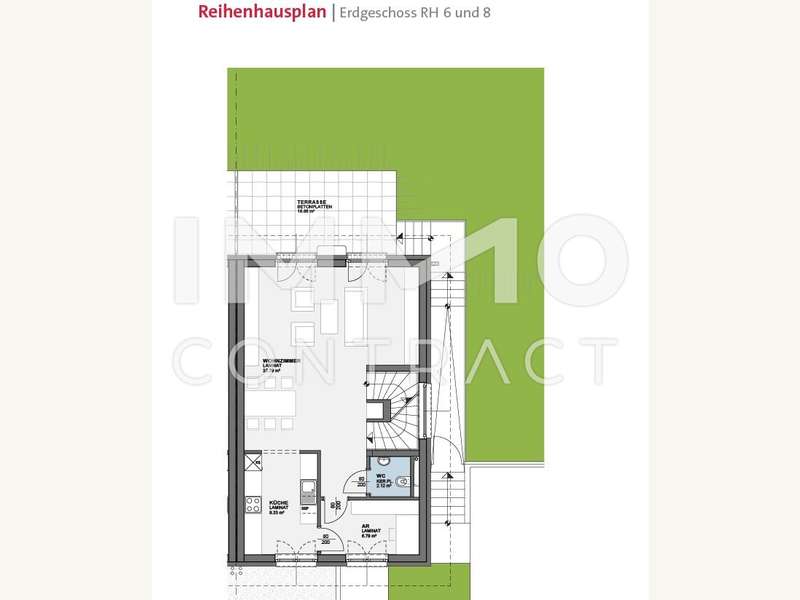 Grundriss EG DHH 6 und 8