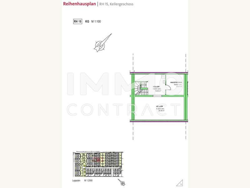 RH 15 Kellergeschoß Plan