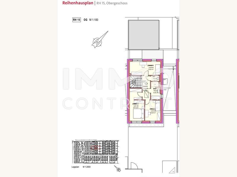 RH 15 Obergeschoß Plan