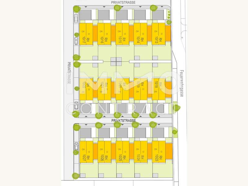 Lageplan Purbach Reihenhäuser