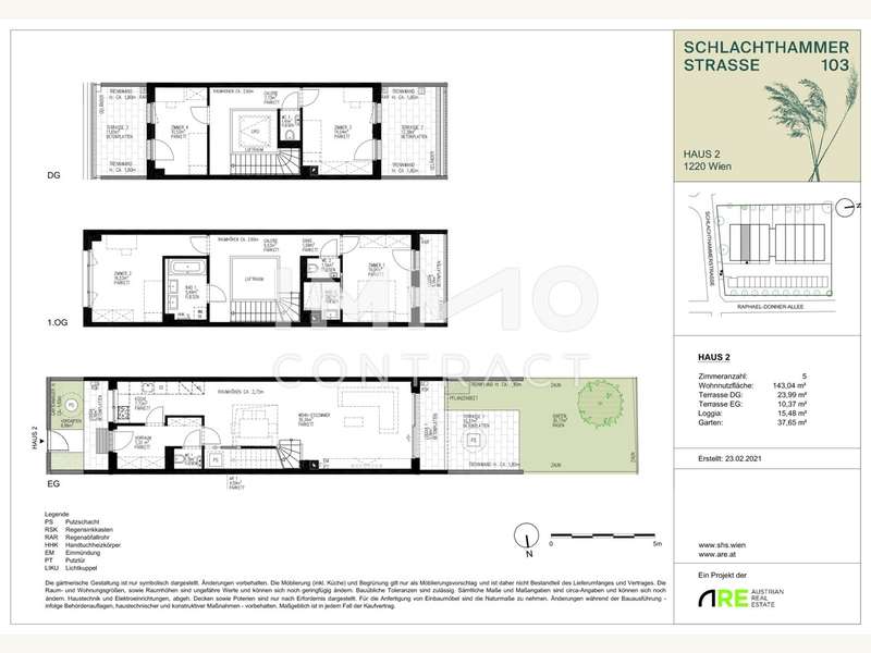 Reihenhaus Wien: 2021-09-20 VK SHS-103-AR-AF-VK-XX-VK002-FR-01 Verkaufsplan Haus 2-1 2021-09-20 VK SHS-103-AR-AF-VK-XX-VK002-FR-01 Verkaufsplan Haus 2-1
