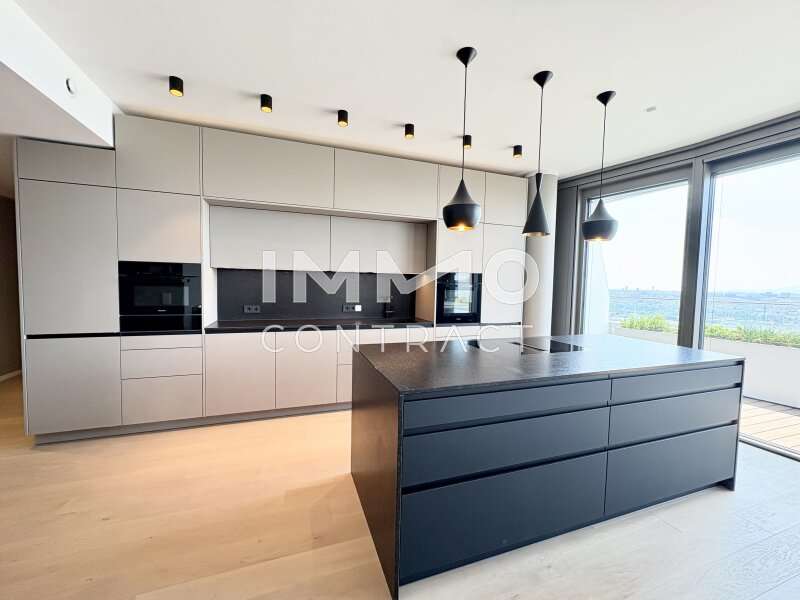 Exklusive Küche mit hochwertigen Geräten