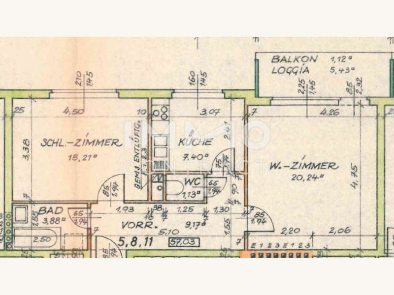 Mietwohnung Pinkafeld: Grundriss TOP 2 Grundriss TOP 2