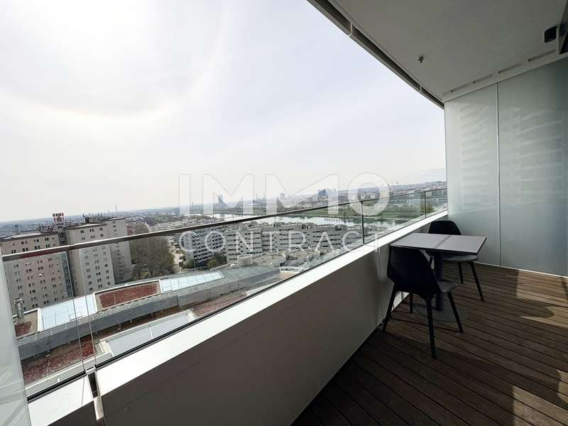 Mietwohnung Wien: Balkon Ausblick Neue Donau & Stadt Balkon Ausblick Neue Donau & Stadt