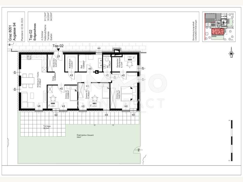 Mietwohnung Graz: Raumplan_W002_ Raumplan_W002_