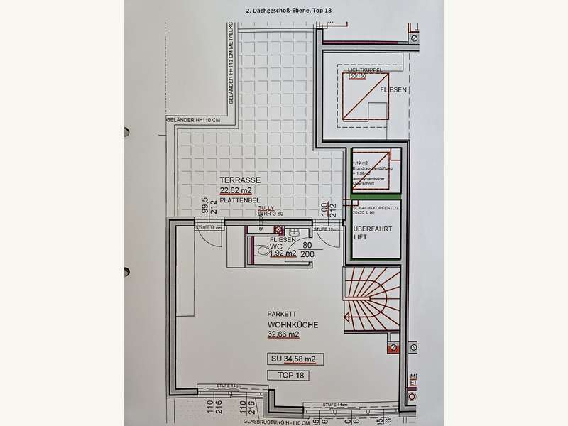 Dachgeschosswohnung Wien: 2. DG 2. DG