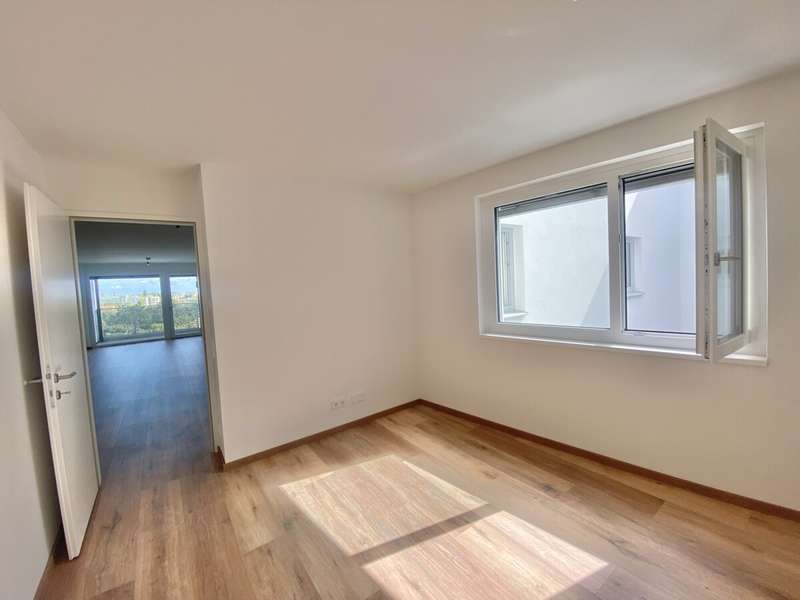 Schlafzimmer in den Innenhof