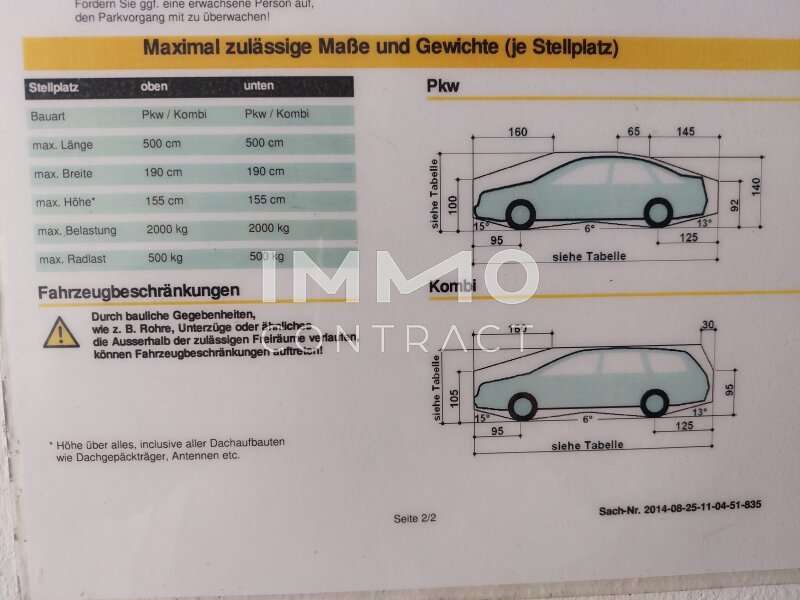 Duplex Parkplatz Wien: Garage Abmessungen Garage Abmessungen