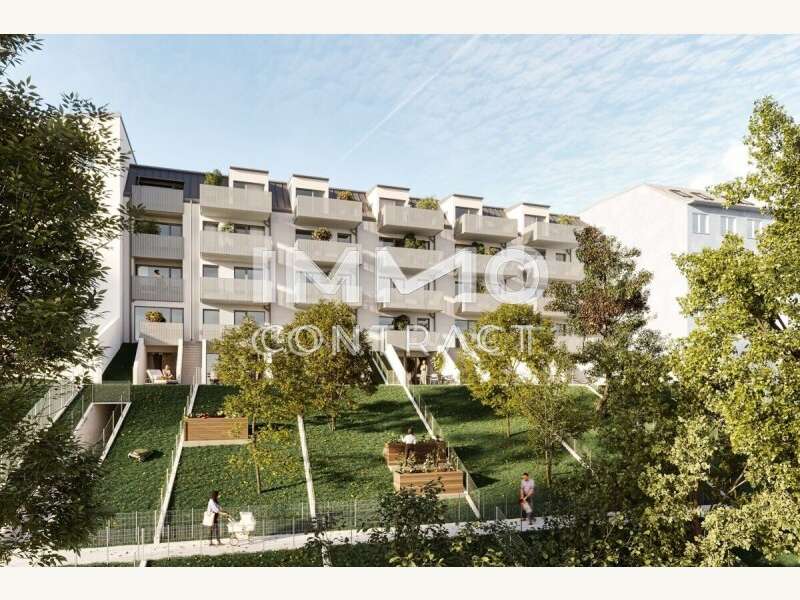 Hofansicht mit Gärten