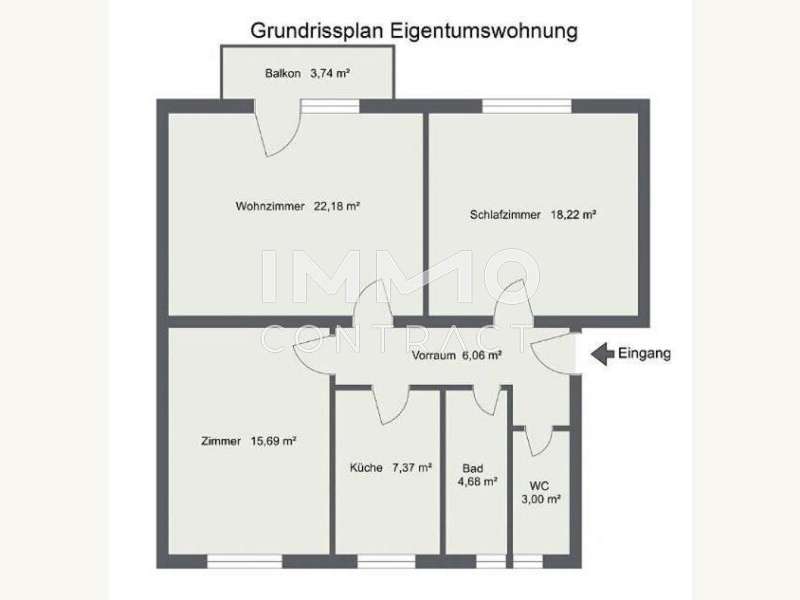Eigentumswohnung Trofaiach: Planskizze Immocontract Planskizze Immocontract