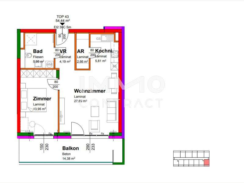 Eigentumswohnung Krems an der Donau: Top43 Top43