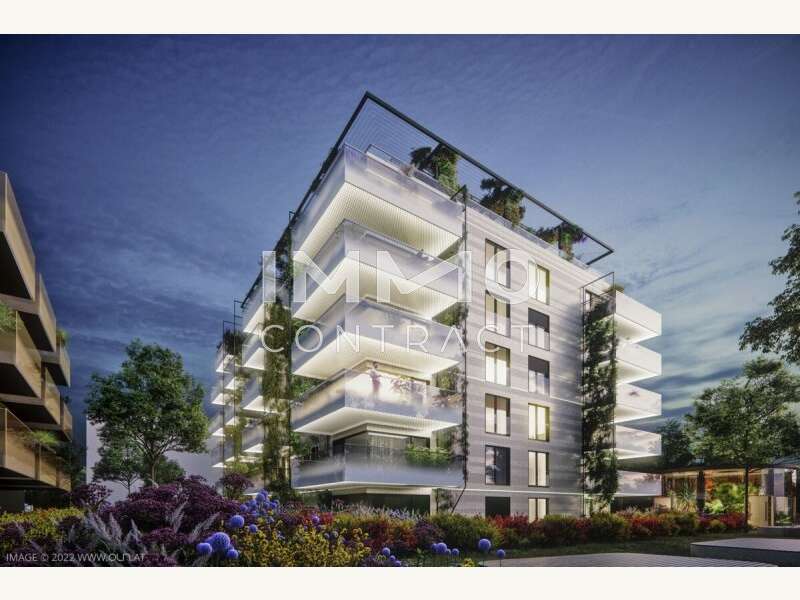 Dachgeschosswohnung Wien: Außenansicht Nacht Außenansicht Nacht