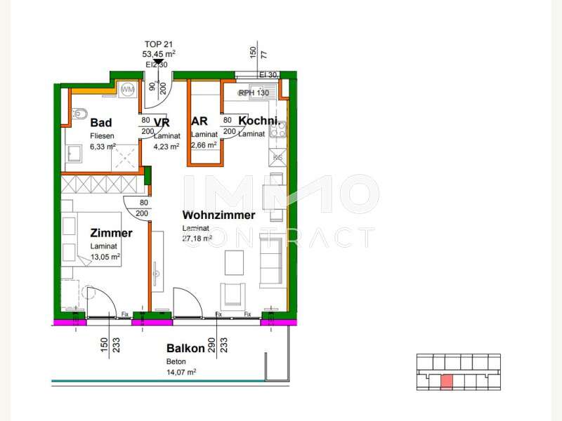 Eigentumswohnung Krems an der Donau: Top21 Top21