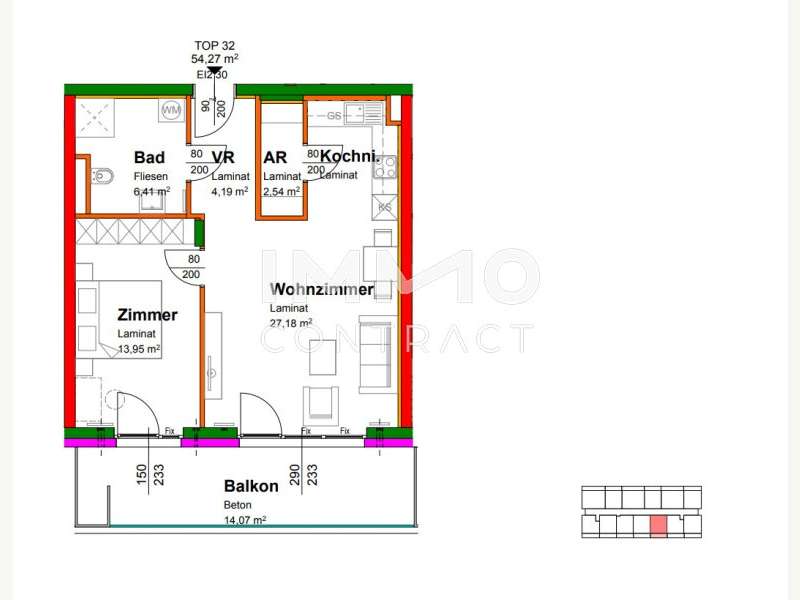 Eigentumswohnung Krems an der Donau: Top32 Top32