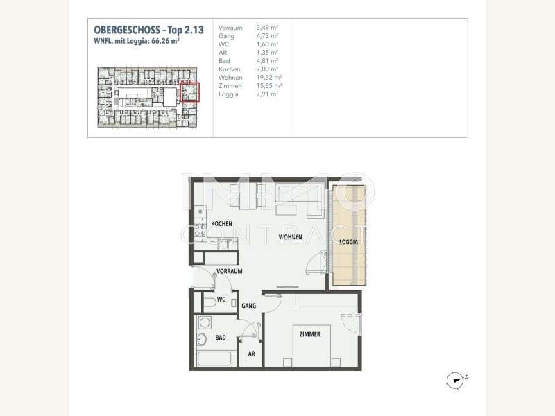 Eigentumswohnung Wien: Grundriss Grundriss