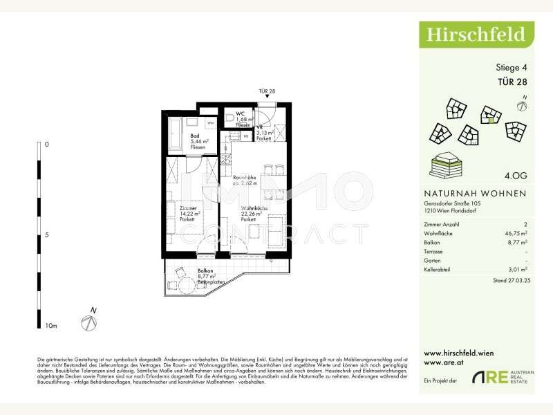 Eigentumswohnung Wien: GER - H4 - OG4 - Top 28-1 GER - H4 - OG4 - Top 28-1