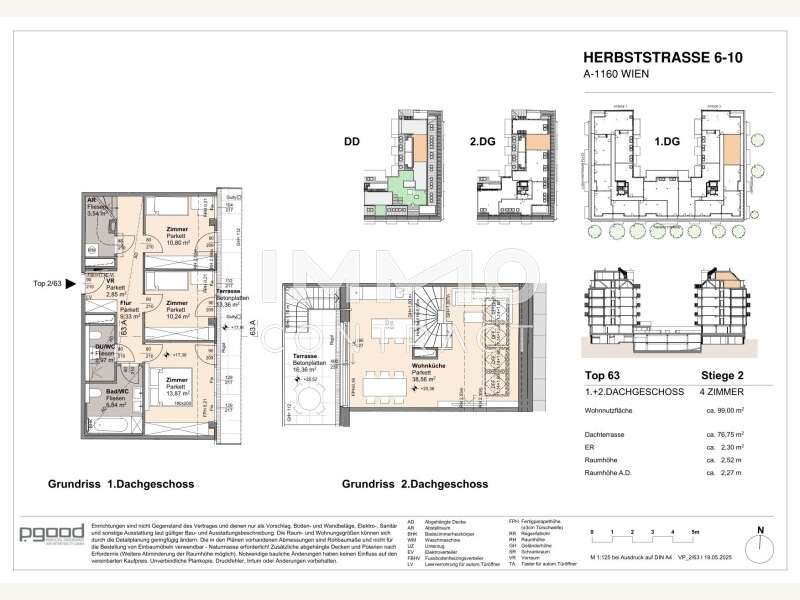 Dachgeschosswohnung Wien: Verkaufsplan UG Verkaufsplan UG