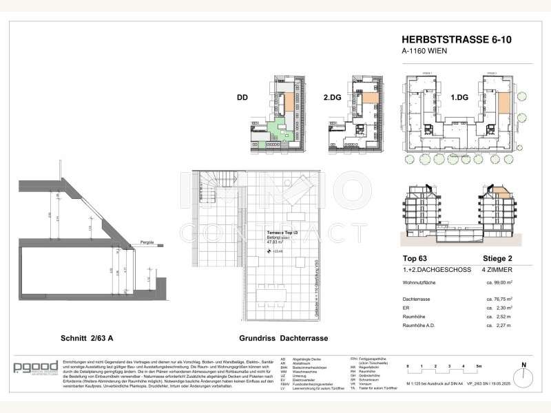 Dachgeschosswohnung Wien: Verkaufsplan OG Verkaufsplan OG