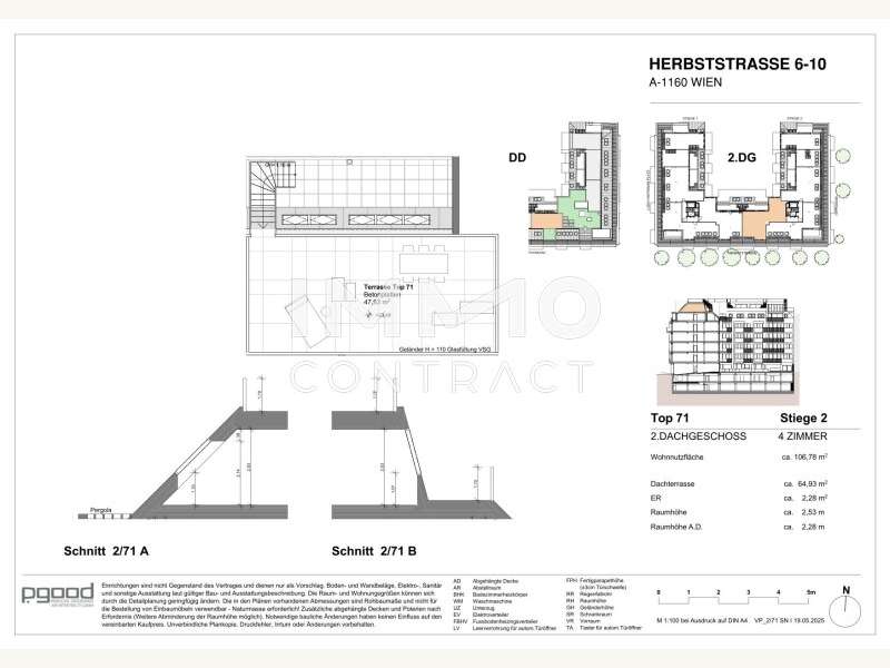 Dachgeschosswohnung Wien: Verkaufsplan OG Verkaufsplan OG