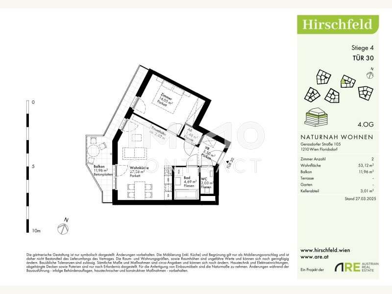 Eigentumswohnung Wien: GER - H4 - OG4 - Top 30 - v3-1 GER - H4 - OG4 - Top 30 - v3-1